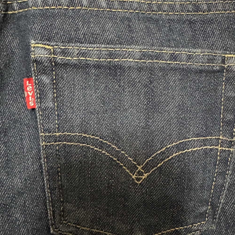 Levi's boys 27/27 Dark Blue Straight Jeans - Picture 7 of 7